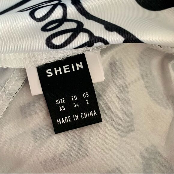 Shein NWT Two Tone Pop Art Print Leggings Comic Book Cartoon - Picture 11 of 14